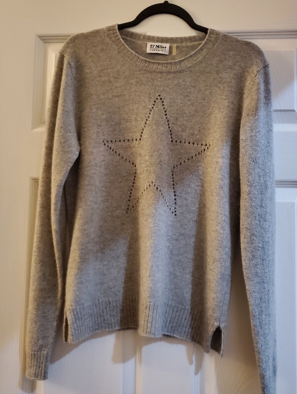 27 MILES MALIBU 100% CASHMERE SWEATER